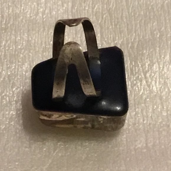 Vintage Lucite clear plastic steampunk fashion watch parts ring - Picture 9 of 16